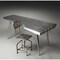 Homeroots 29.5 x 67.5 x 35.5 in. Funky Silver Wing Desk 389427 - alternate 6